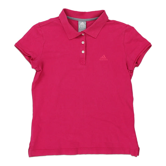 Vintage pink Adidas Polo Shirt - womens medium