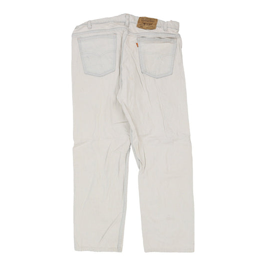 Vintage white Orange Tab 505 Levis Jeans - mens 36" waist