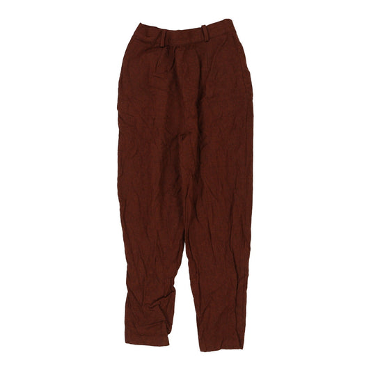 Vintage brown Unbranded Trousers - womens 24" waist