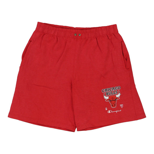Vintage red Chicago Bulls Champion Sport Shorts - mens x-large