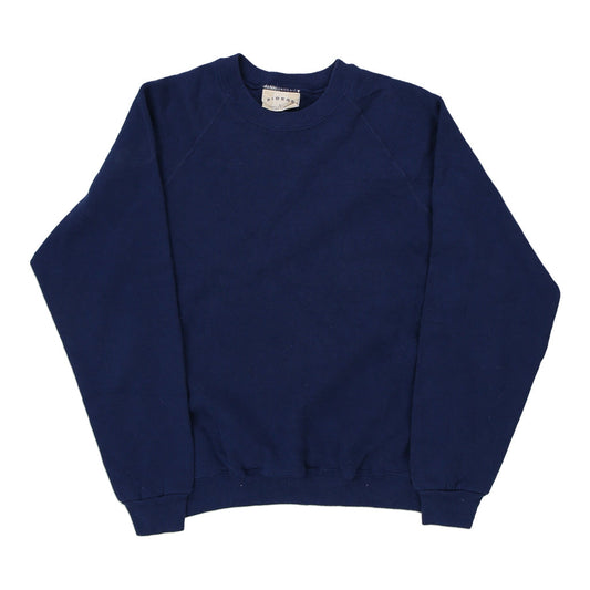 Vintage navy Made in USA Blank Riders Sweatshirt - womens large