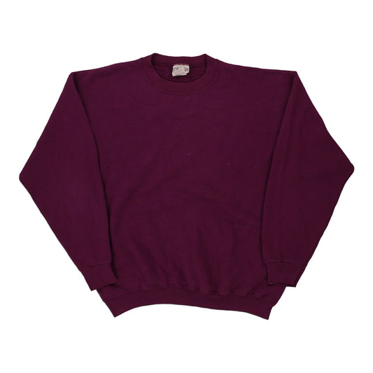 Vintage purple Made in USA Blank Ultra Fleece Sweatshirt - mens large