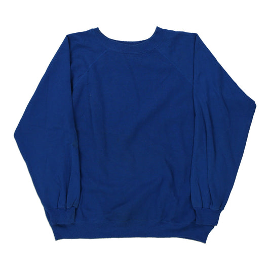 Vintage blue Made in USA Blank Hanes Sweatshirt - mens x-large