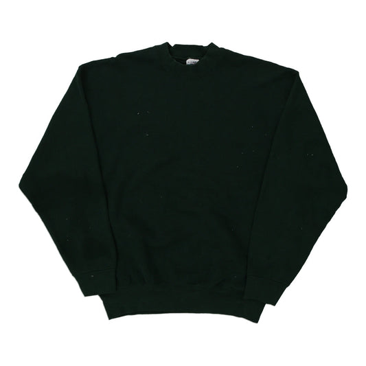 Vintage green Made in USA Blank Bvd Sweatshirt - mens x-large