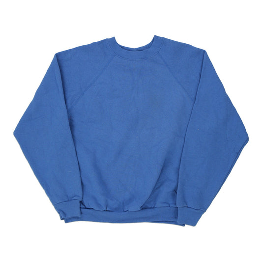 Vintage blue Made in USA Blank Basics Sweatshirt - womens large