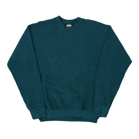 Vintage green Made in USA Blank Fruit Of The Loom Sweatshirt - womens medium