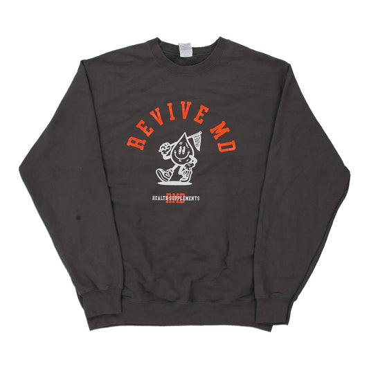 Vintage grey Revive MD Port & Company Sweatshirt - mens large