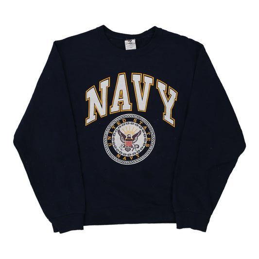 Vintage navy USA Navy Jerzees Sweatshirt - mens small