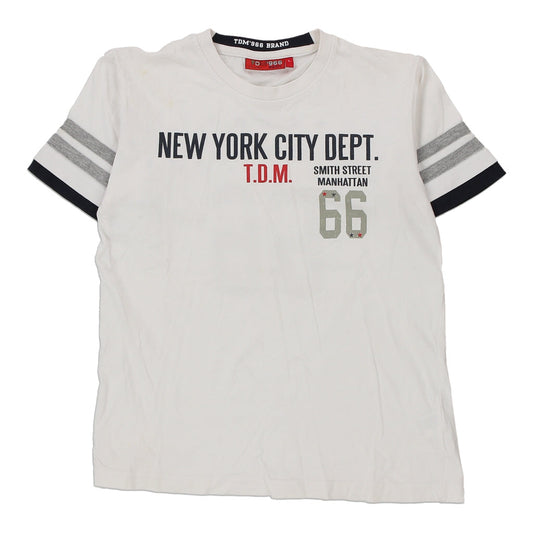 Vintage white Age 10 Tdm T-Shirt - boys large