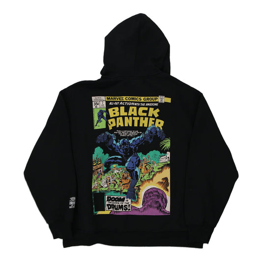 Vintage black Age 16 Black Panther Marvel Hoodie - boys x-large