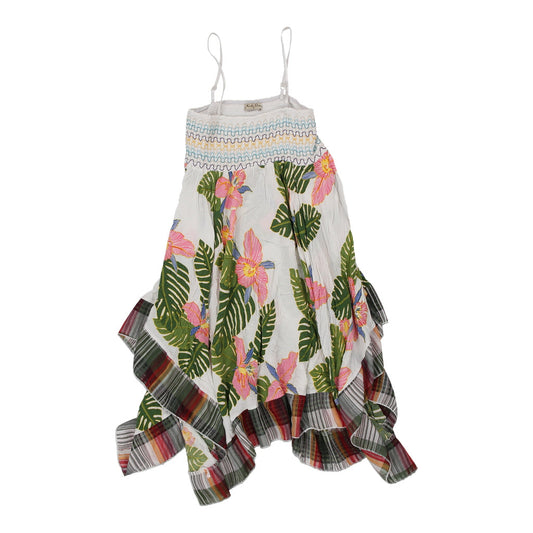 Vintage white Age 14 Kids Star Dress - girls x-large