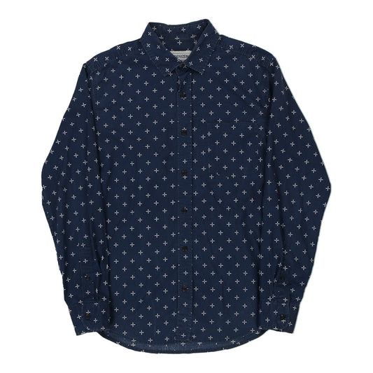 Vintage blue Denizen  Levis Patterned Shirt - mens medium