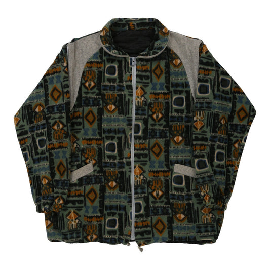 Vintage Unbranded Fleece - Large Green Polyester