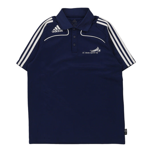 Vintage Fc Vevey United Adidas Football Shirt - Large Navy Polyester