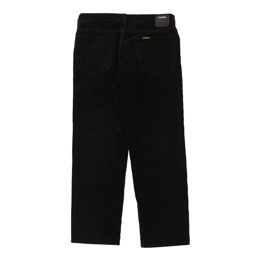 Vintage Carrera Cord Trousers - 38W 30L Black Cotton