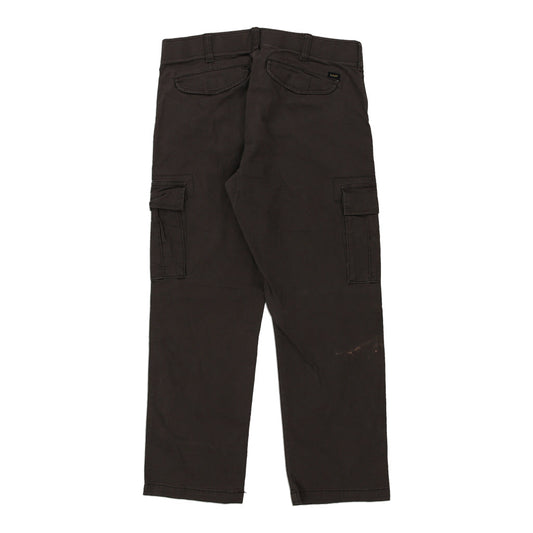 Vintage grey Lee Cargo Trousers - mens 34" waist
