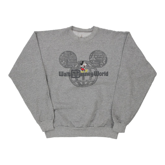 Vintage grey Disneyland Hanes Sweatshirt - mens large
