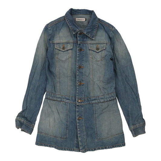 Vintage Terranova Denim Dress - Small Blue Cotton
