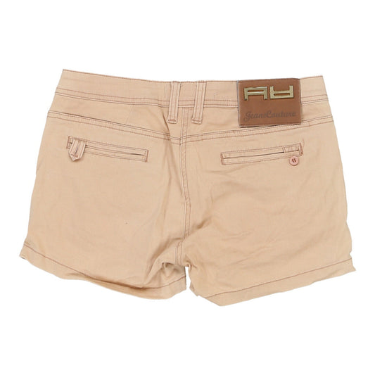 Vintage beige Artigli Denim Shorts - womens 30" waist