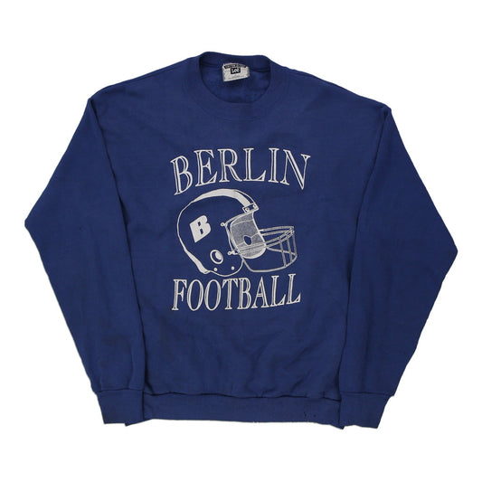 Vintage navy Made in USA Berlin Football Lee Sweatshirt - mens large