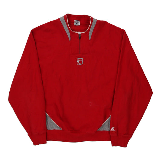 Vintage red Russell Athletic Sweatshirt - mens x-large