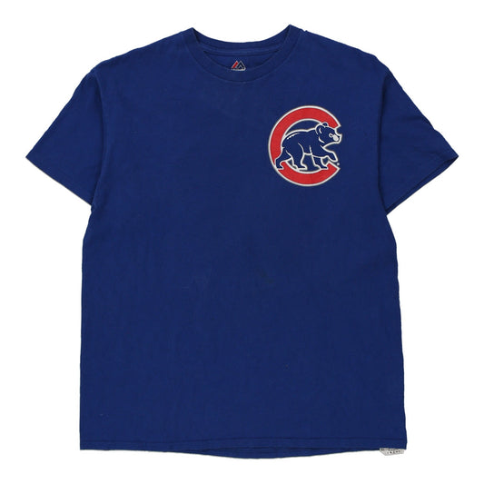 Vintage blue Chicago Cubs Majestic T-Shirt - mens large