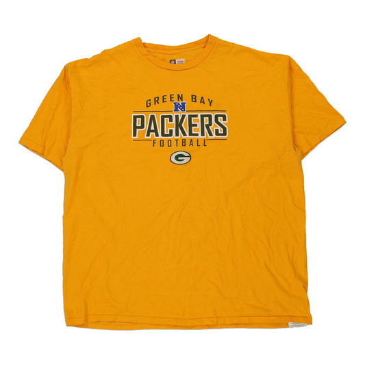 Vintage yellow Green Bay Packers Nfl Team Apparel T-Shirt - mens xx-large