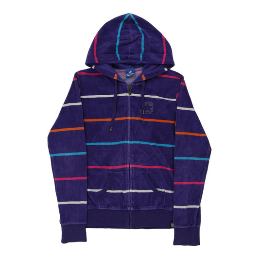 Vintage Age 16 Converse Striped Hoodie - XL Purple Cotton