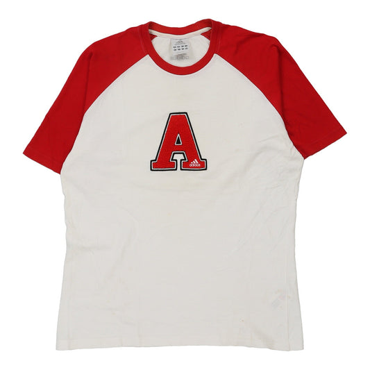 Vintage Adidas T-Shirt - Medium White Cotton