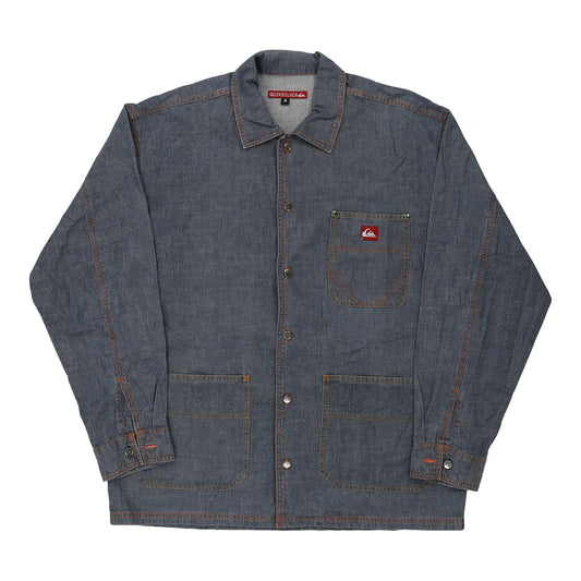 Vintage blue Quiksilver Denim Shirt - mens medium