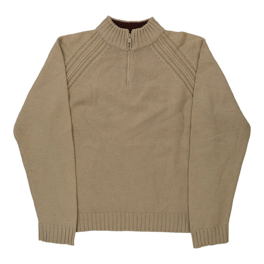 Vintage beige Rifle 1/4 Zip - mens large