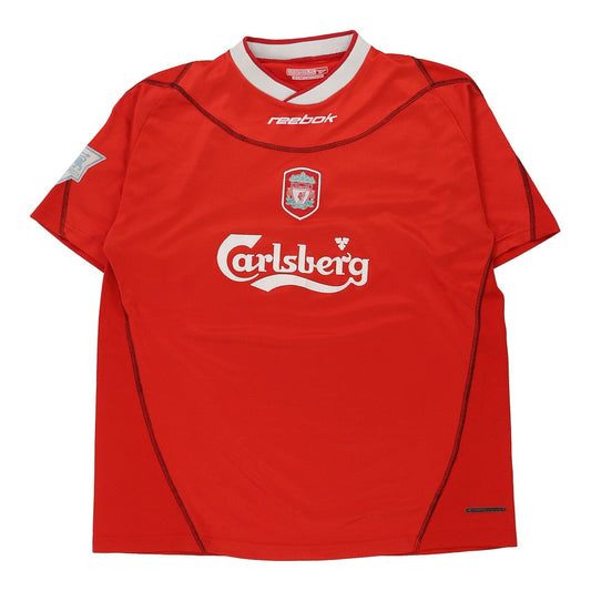 Vintage red 2003 Liverpool Reebok Football Shirt - mens xx-large