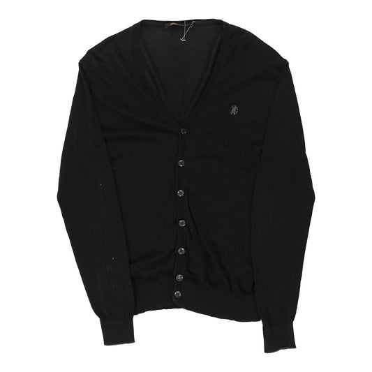 Vintage Roberto Cavalli Cardigan - Medium Black Cotton