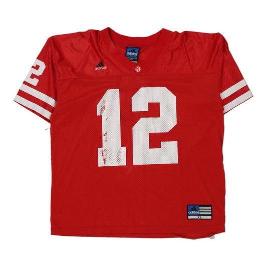 Vintage red Adidas Jersey - mens x-large