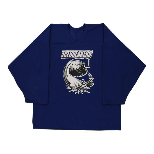 Vintage blue Cheasapeak Icebreakers Canada Jersey - mens large
