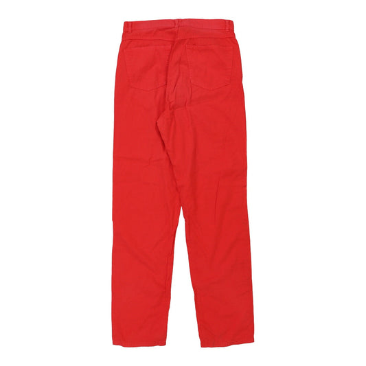Vintage Benetton Trousers - 30W UK 10 Red Cotton