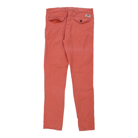 Vintage Hilfiger Denim Trousers - 33W 34L Red Cotton