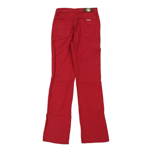 Vintage Trussardi Trousers - 27W UK 8 Red Cotton