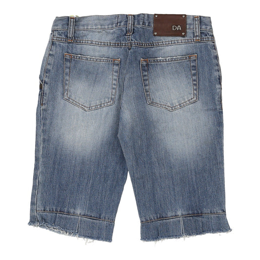 Vintage Daniele Alessandrini Denim Shorts - 30W 14L Blue Cotton