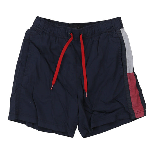 Vintage Tommy Hilfiger Slim Fit Swim Shorts - Small Navy Polyester