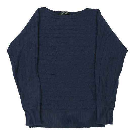 Vintage navy Ralph Lauren Sweatshirt - womens small