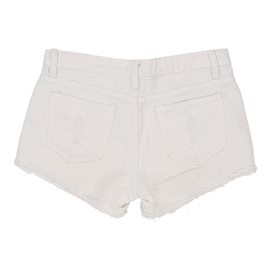 Vintage white Unbranded Denim Shorts - womens small