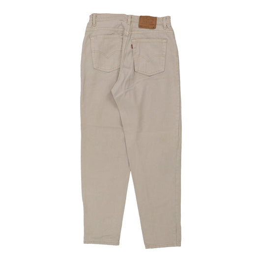 Vintage beige 551 Levis Trousers - womens 30" waist