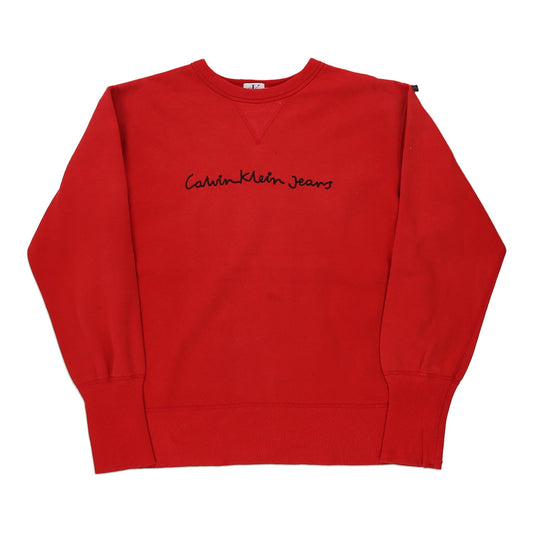 Vintage red Calvin Klein Jeans Sweatshirt - womens small