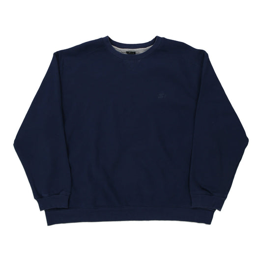 Vintage navy Starter Sweatshirt - mens x-large