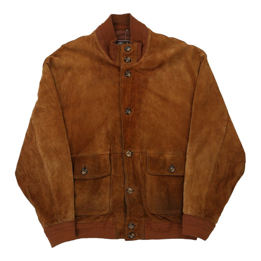 Vintage Unbranded Suede Jacket - Medium Brown Leather