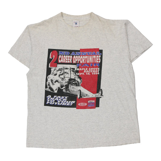 Vintage grey Delta T-Shirt - mens x-large