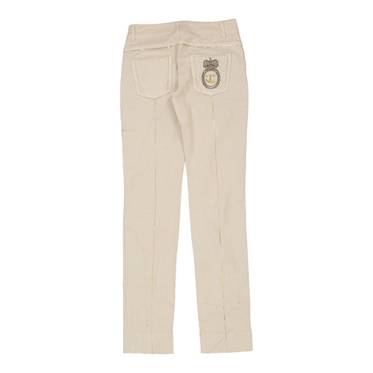 Vintage beige Just Cavalli Trousers - womens 29" waist