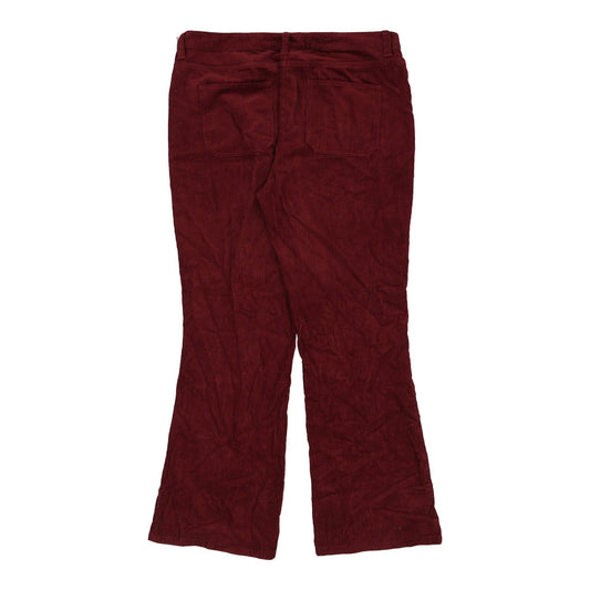 Vintage red Nice & Chic Cord Trousers - womens 36" waist