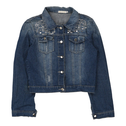 Vintage blue Pink Studio Denim Jacket - womens small